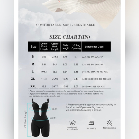 Decorus Backless Shapewear Strapless Bodysuits #751 - Picture 9 of 9